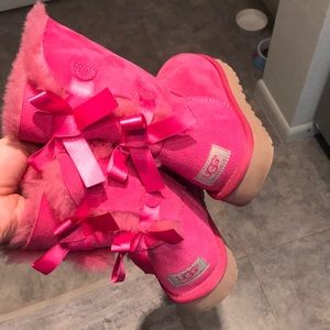 Pink Bailey Bow Uggs